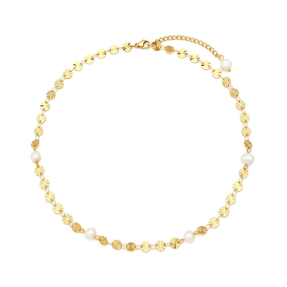 Kindness and Compassion - 18k Necklace with Pearls