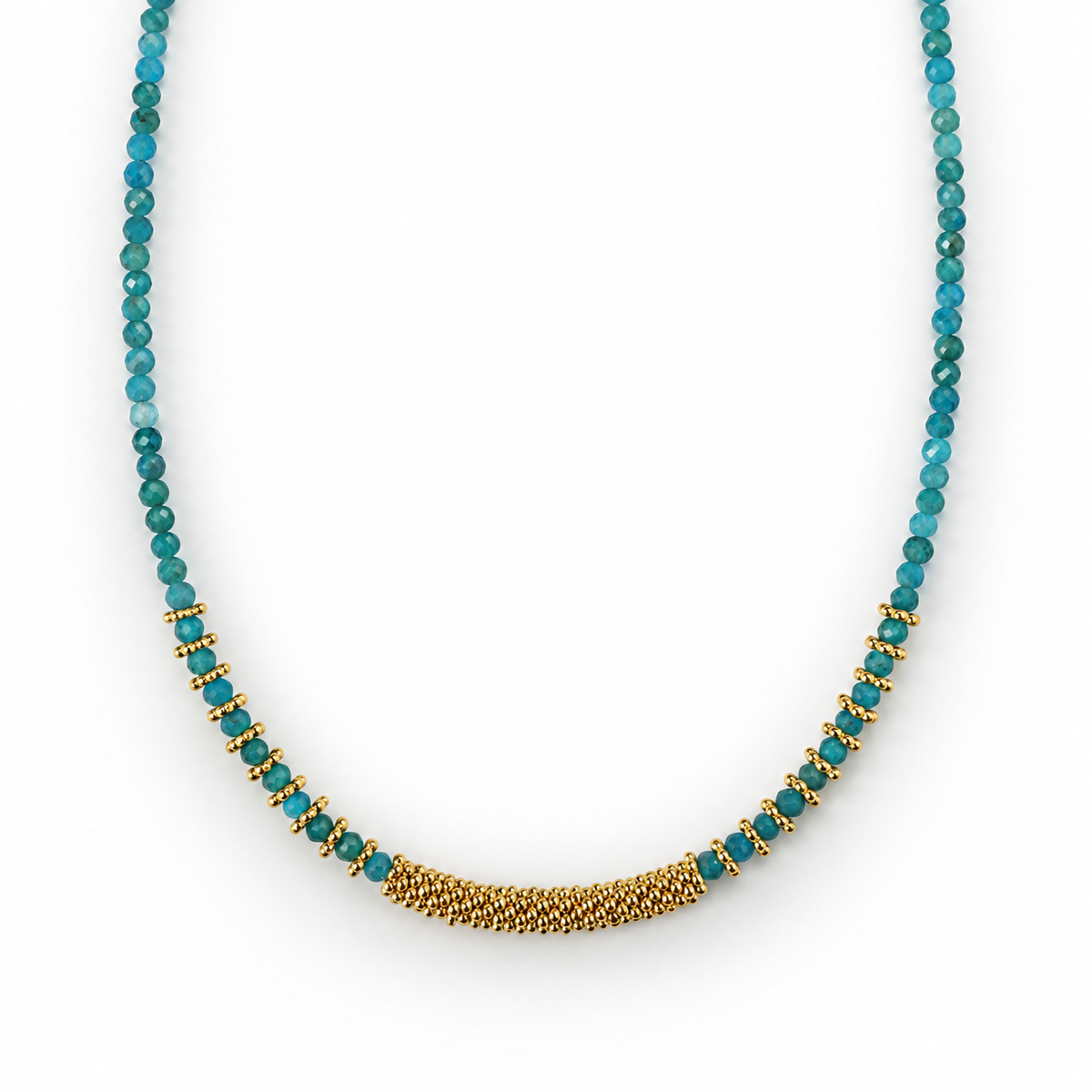 True Voice - Faceted Necklace with Aquamarine