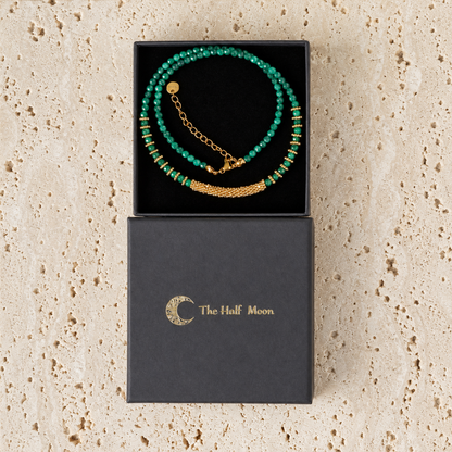 New Beginnings - Faceted Necklace with Green Jasper