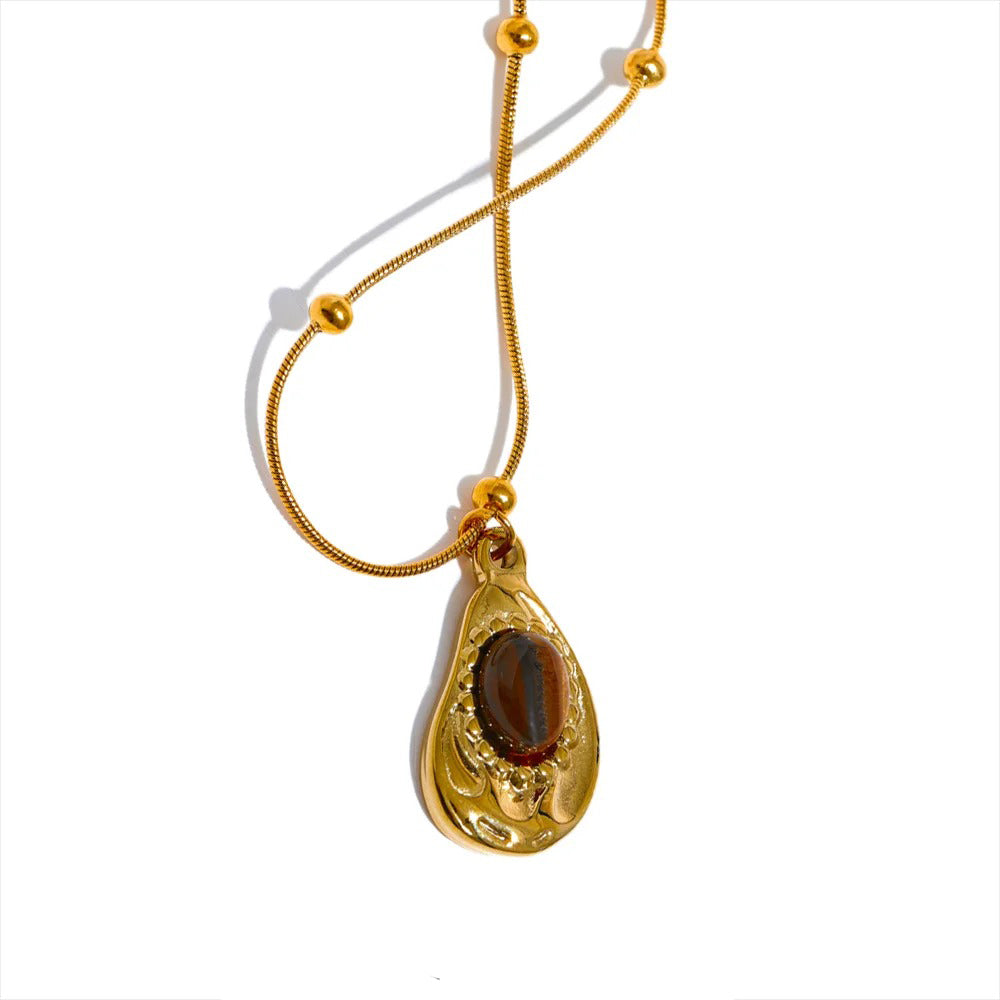 Harmony and Balance -18k Necklace with Tiger's Eye