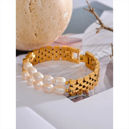 Glorious Prospective - 18K Bracelet with Pearls