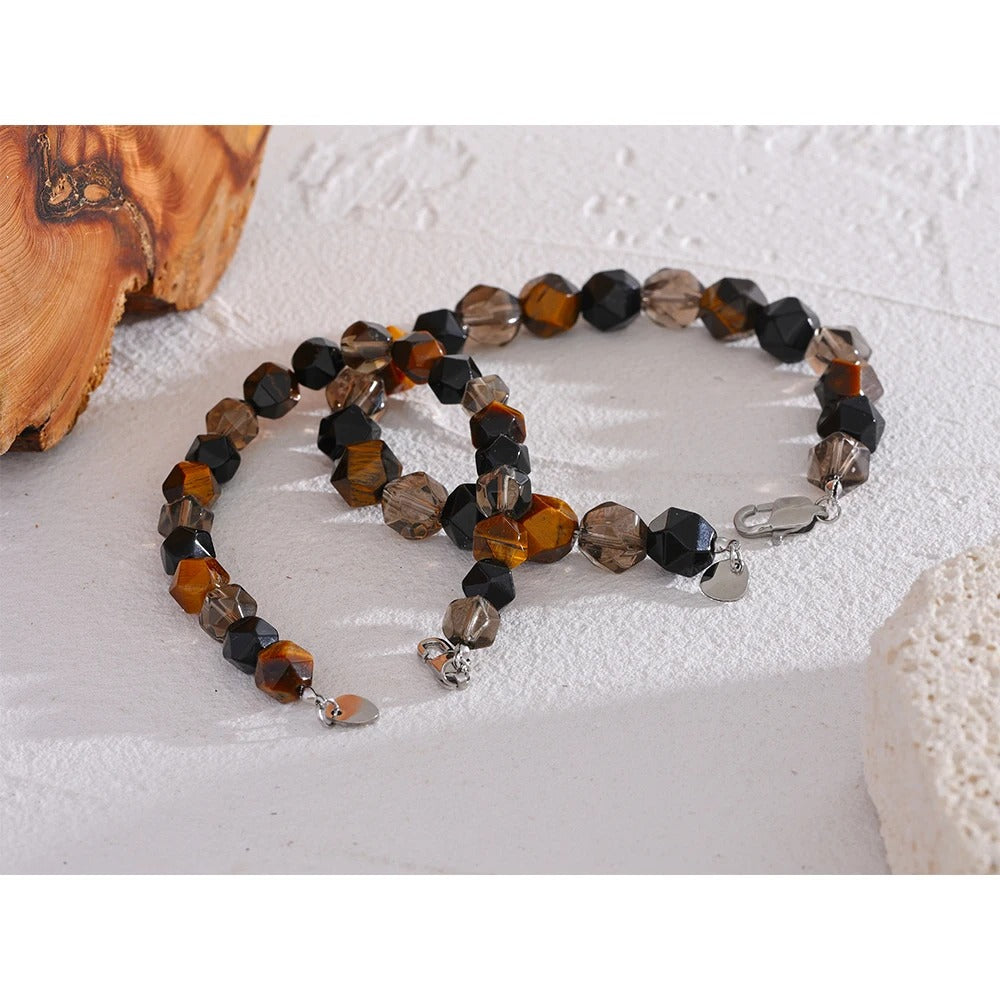 Powerful Thrive - Faceted Bracelet with Tiger's eye For Men and Women