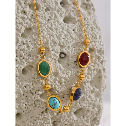 Spiritual Harmony - Necklace Natural Gemstones