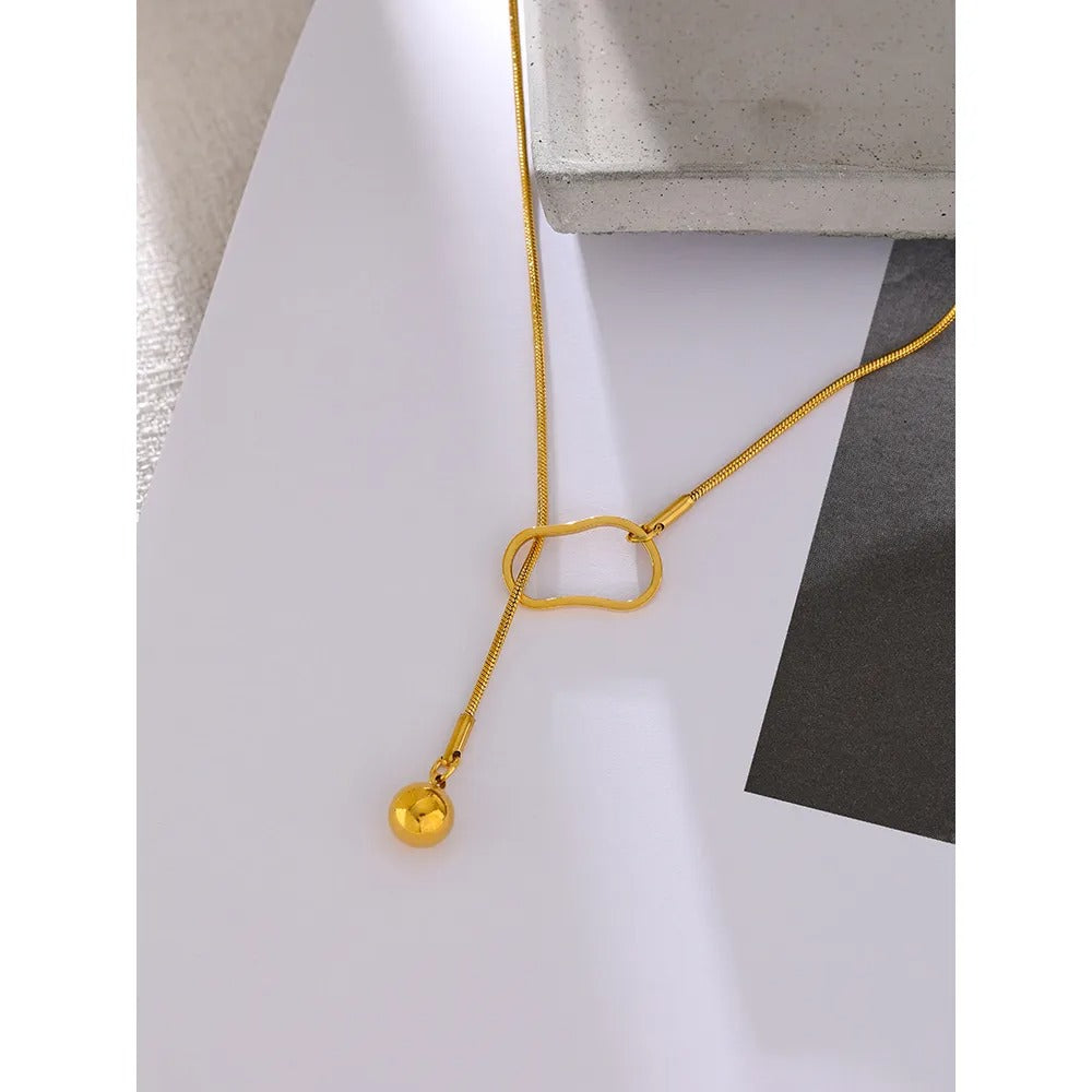 Gilded Serenity - 18k Long Necklace