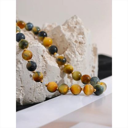 Courageous Decisions - Tiger's Eye Beaded Necklace