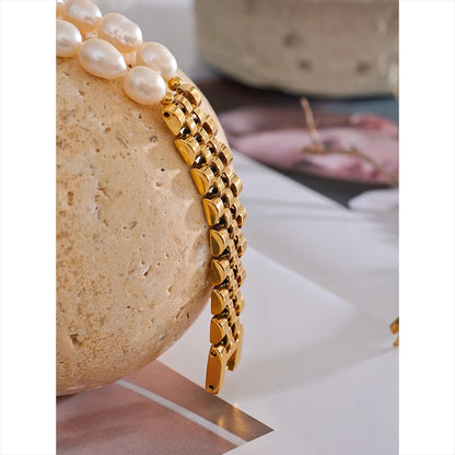 Glorious Prospective - 18K Bracelet with Pearls