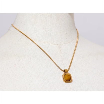 Wild Force - Tiger's Eye Gold Necklace