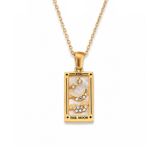 The Moon - Tarot Card Necklace