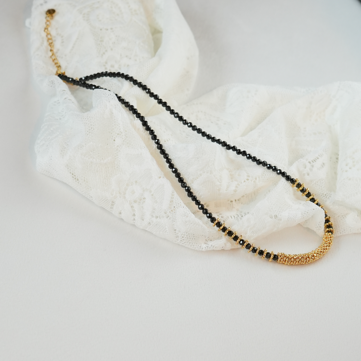 Quiet Strength - Faceted Necklace with Black Onyx