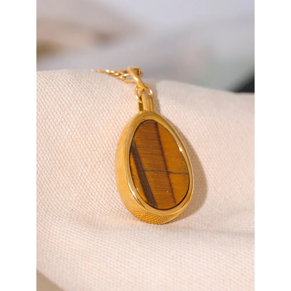 True Expression - Tiger's Eye Double Layer Necklace