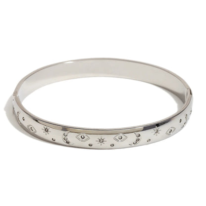 Evil Eye - Gold | Sailver Bangle Bracelet