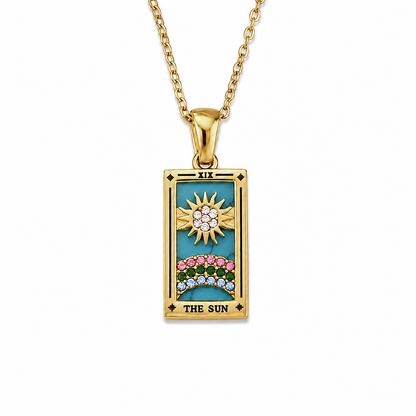The Sun - Tarot Card Necklace