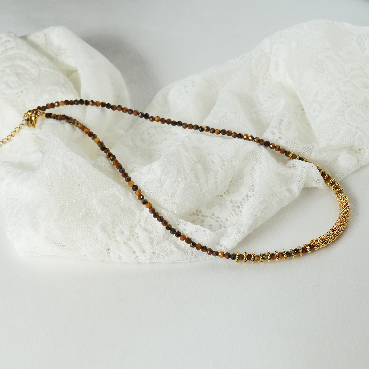 Courage Within - Faceted Necklace with Tiger's Eye