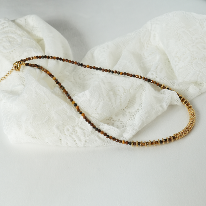 Courage Within - Faceted Necklace with Tiger's Eye