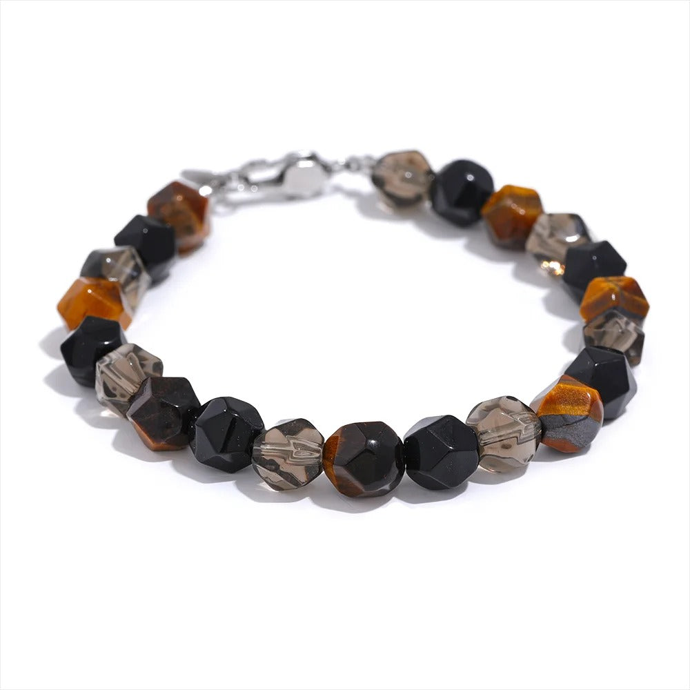 Powerful Thrive - Faceted Bracelet with Tiger's eye For Men and Women