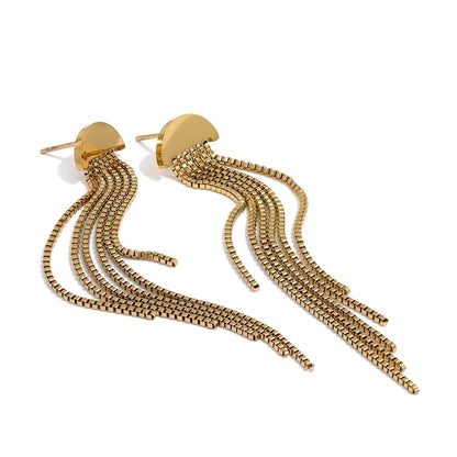 Chic Celebration: Long Tassel Drop Dangle Earrings