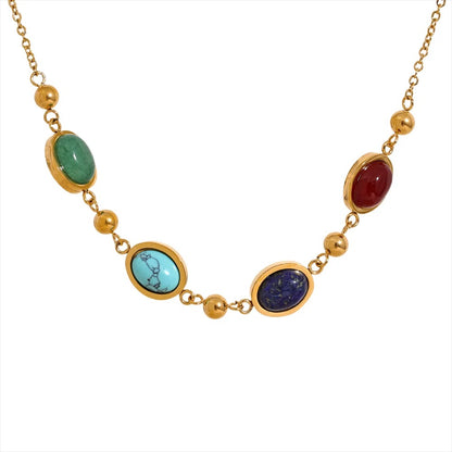 Spiritual Harmony - Necklace Natural Gemstones