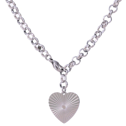 Run Freely - 18k Gold | Silver Heart Necklace