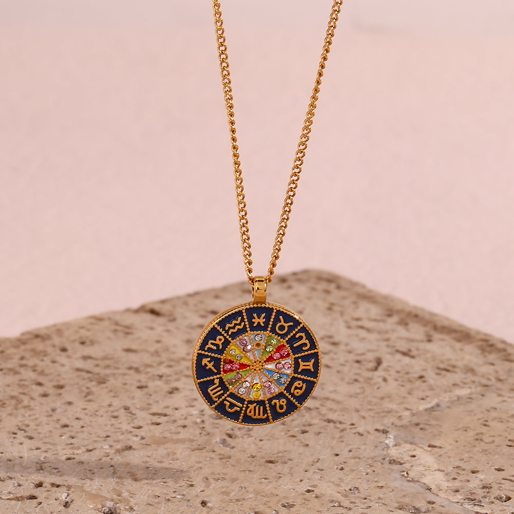 The Zodiac - 18k Necklace with 12 Signs