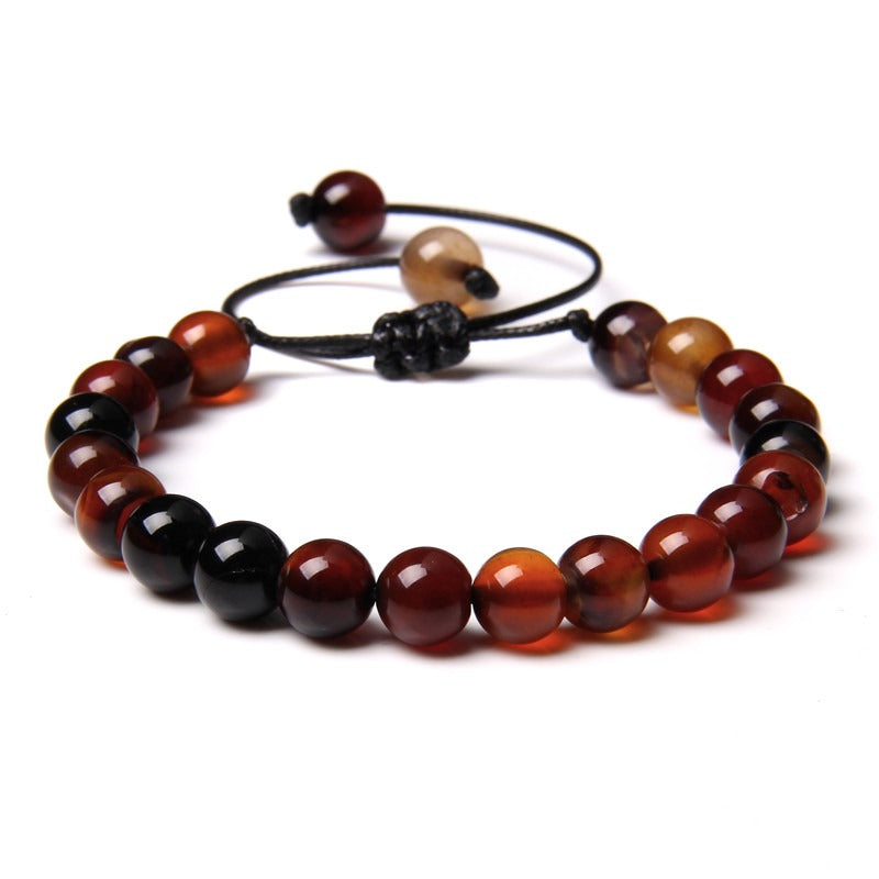 Positive Vibes - Red Agate Bracelet