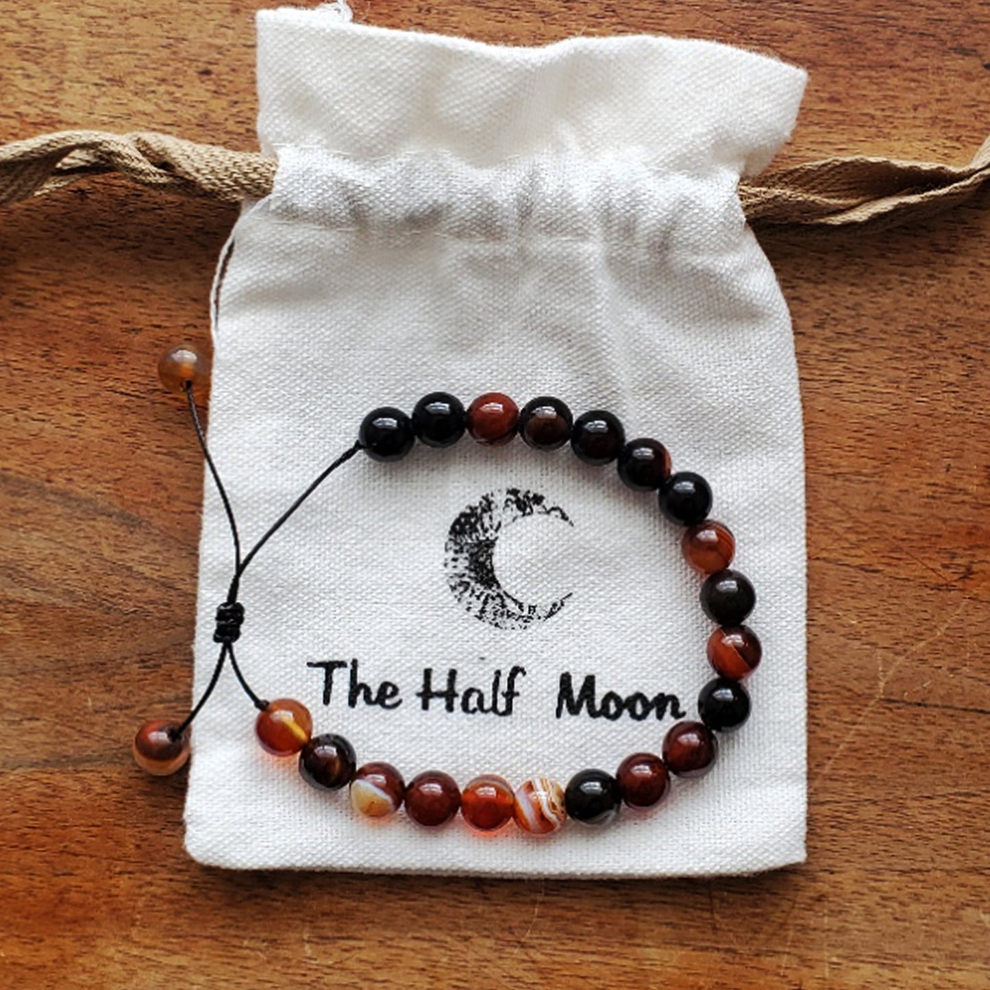 Positive Vibes - Red Agate Bracelet