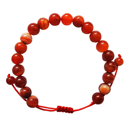 Positive Vibes - Red Agate Bracelet