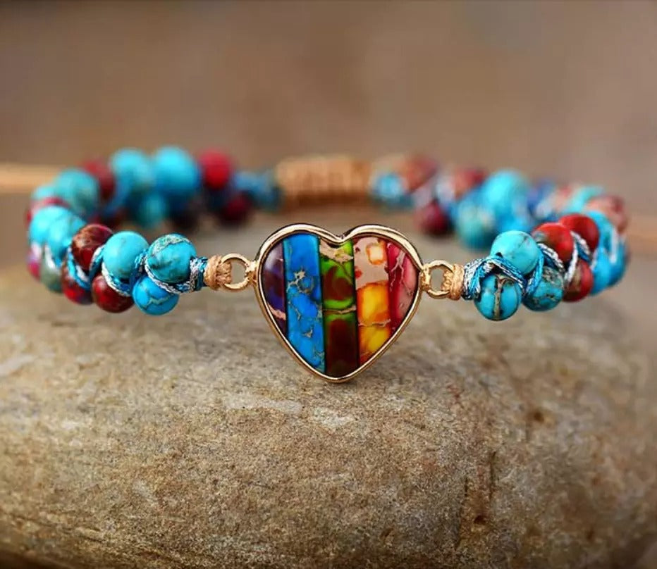 Turquoise hot sale heart bracelet